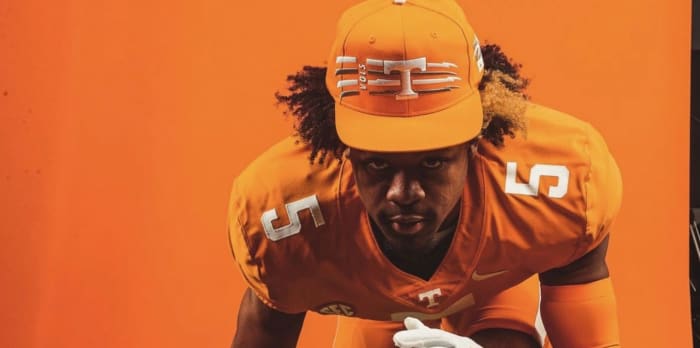 4-star EDGE Jordan Ross on an unofficial visit to Tennessee in Knoxville, Tennessee, on April 15, 2023. (Photo courtesy of Jordan Ross)